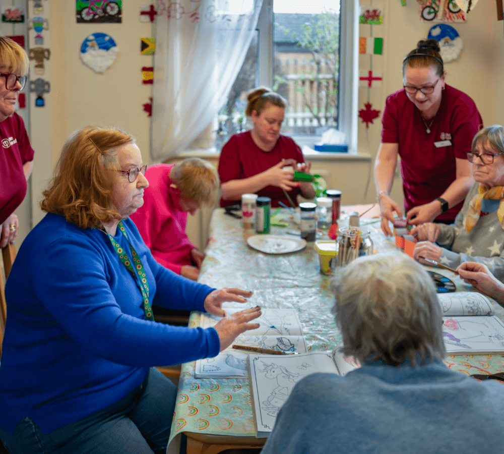 Arts and Crafts at Woodstreet Day Centre