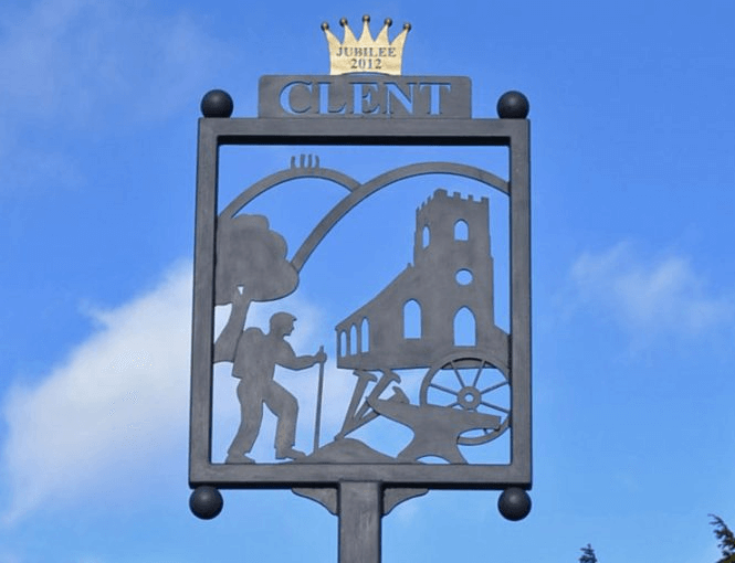 Clent Village Sign, a village with helping seniors to connect with the commiunity