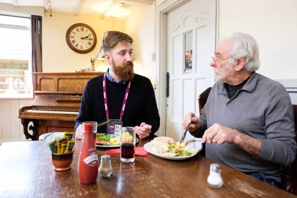 Homecare means that compared to live in care, our clients can choose exactly what meals they want to support their health