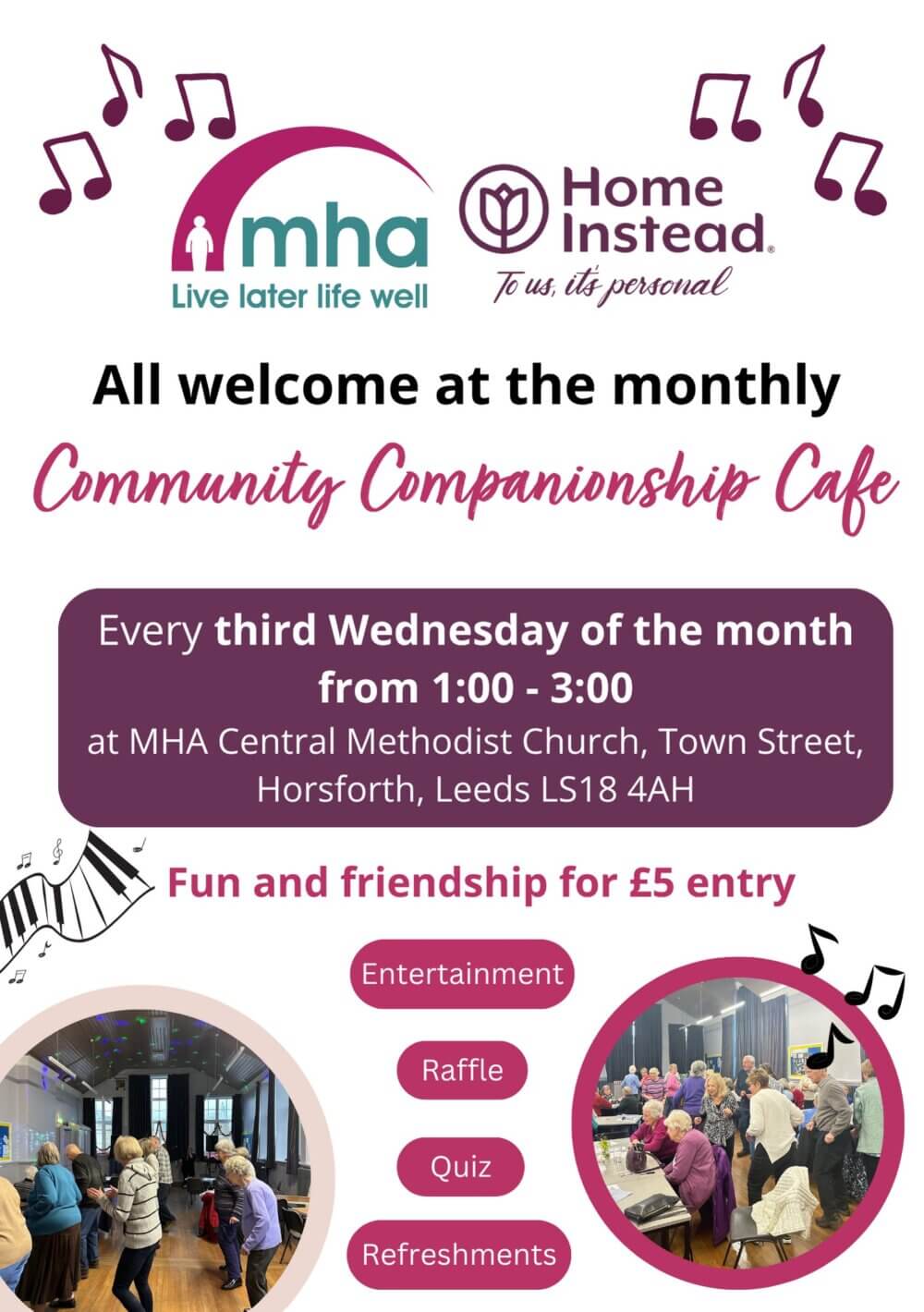 MHA organisation Horsforth activity with Home Instead